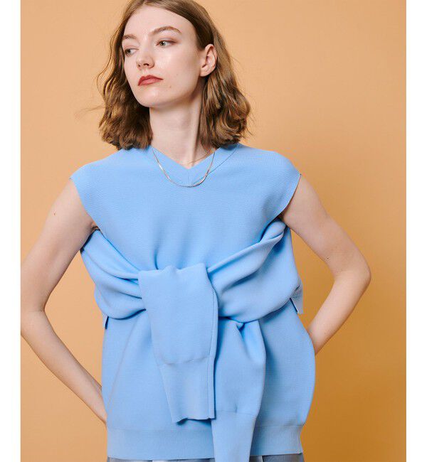 allureville「スラッシュアーム2WAY プルオーバー」|ニット・セーター|