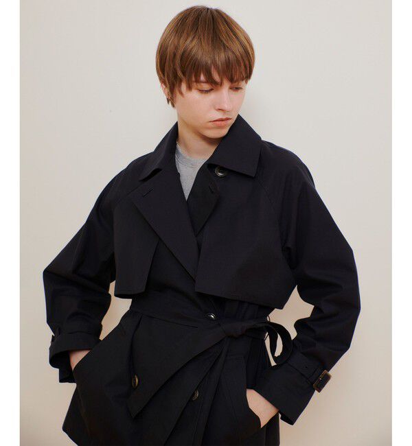 allureville「スーピマコットンミドルトレンチコート」|トレンチコート|