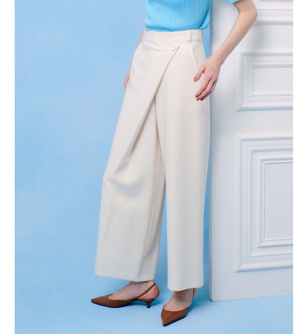 LOULOU WILLOUGHBY「【LOULOU WILLOUGHBY】アシメタックワイドパンツ」|チノ|