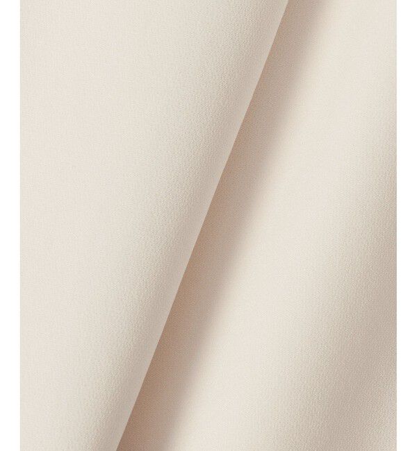 LOULOU WILLOUGHBY「【LOULOU WILLOUGHBY】ダブルクロスノーカラーリボンジャケット」|ノーカラージャケット|