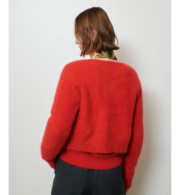 allureville「カシミヤブレンドファー加工カーディガン」|カーディガン|