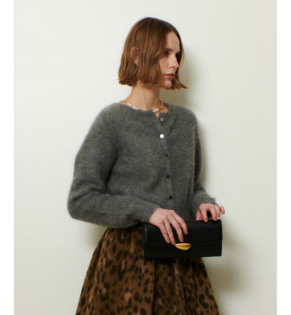 allureville「カシミヤブレンドファー加工カーディガン」|カーディガン|