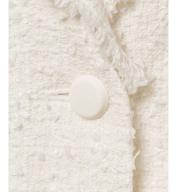 LOULOU WILLOUGHBY「【LOULOU WILLOUGHBY】ファンシーツイードセーラージャケット」|テーラードジャケット|