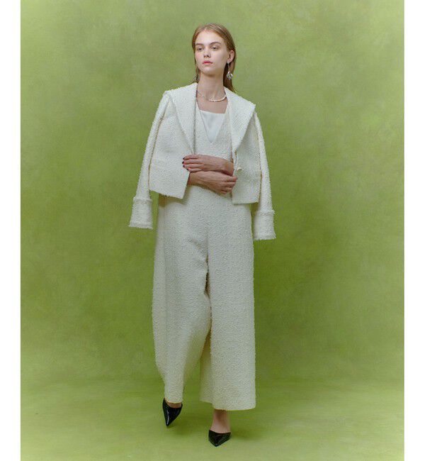 LOULOU WILLOUGHBY「【LOULOU WILLOUGHBY】ファンシーツイードセーラージャケット」|テーラードジャケット|