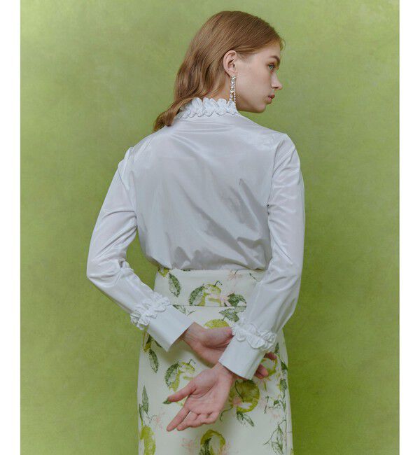 LOULOU WILLOUGHBY「【LOULOU WILLOUGHBY】テクニカルギャザーブラウス」|シャツ・ブラウス|