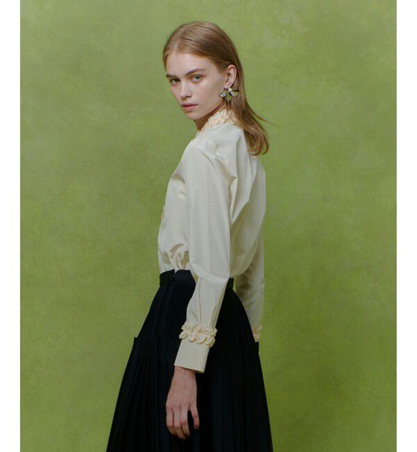 LOULOU WILLOUGHBY「【LOULOU WILLOUGHBY】テクニカルギャザーブラウス」|シャツ・ブラウス|