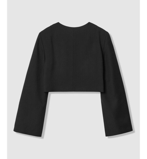 allureville「【ATELIER Line】ノーカラーボレロジャケット」|ノーカラージャケット|