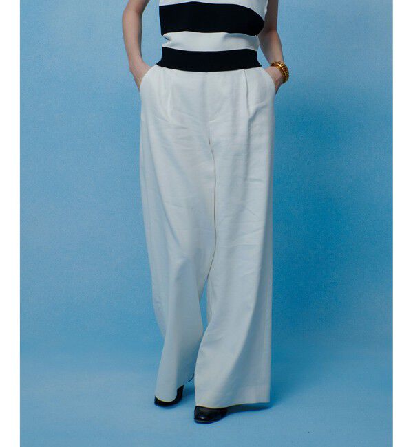 LOULOU WILLOUGHBY「【LOULOU WILLOUGHBY】NALYA リネンストレッチワイドパンツ」|その他|