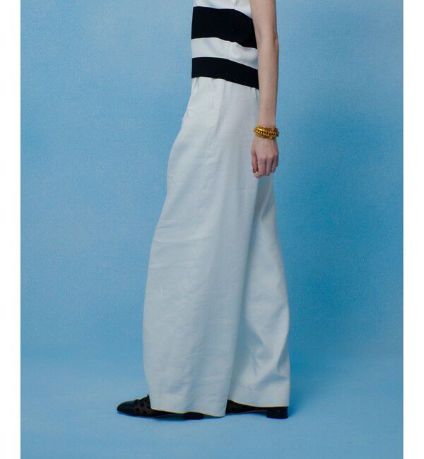 LOULOU WILLOUGHBY「【LOULOU WILLOUGHBY】NALYA リネンストレッチワイドパンツ」|その他|