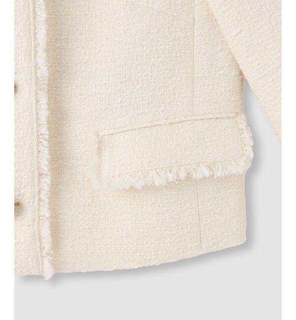 allureville「ツイードノーカラージャケット」|ノーカラージャケット|