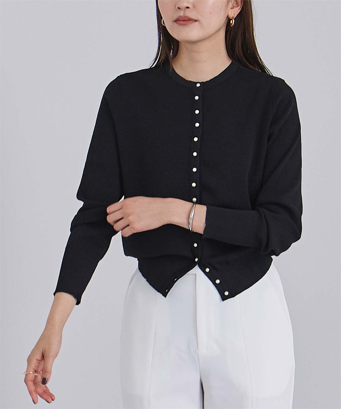 ur's「2wayパール釦ニットカーディガン」|ニット・セーター|