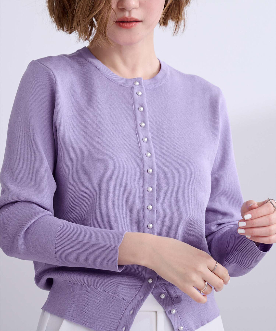 ur's「2wayパール釦ニットカーディガン」|ニット・セーター|