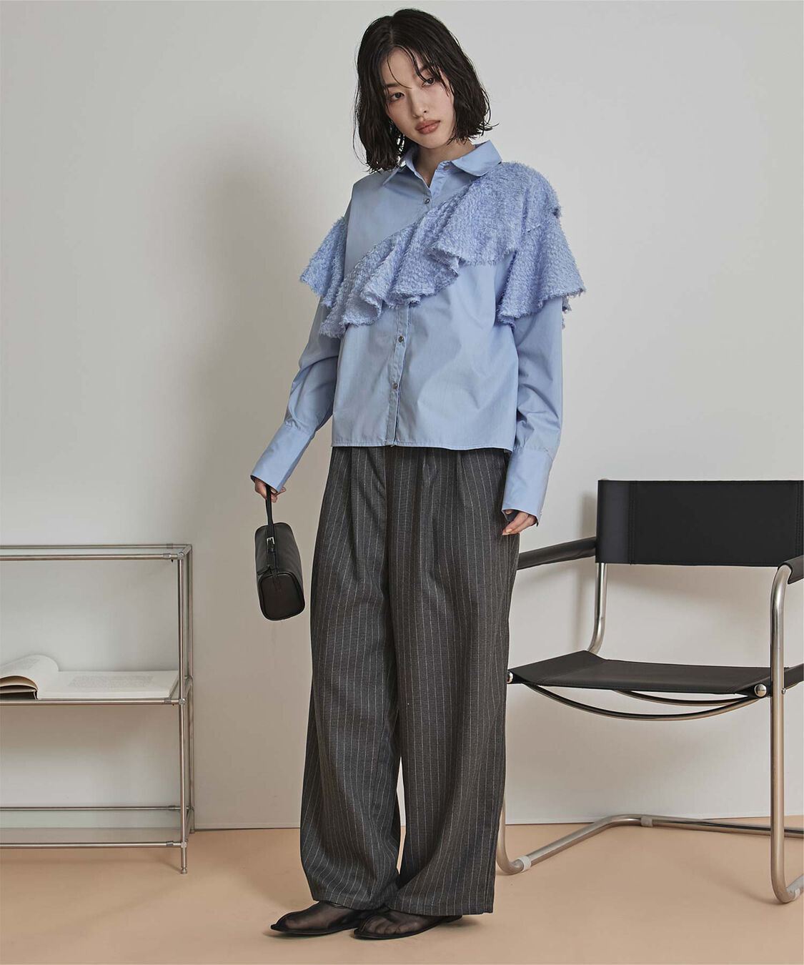 miette「フリンジラッフルシャツ」|シャツ・ブラウス|