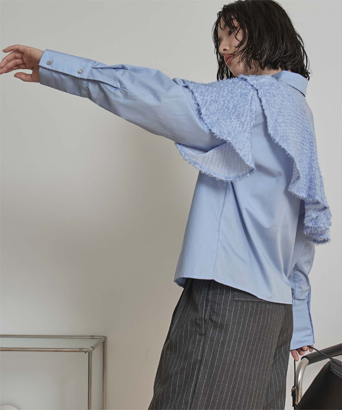 miette「フリンジラッフルシャツ」|シャツ・ブラウス|