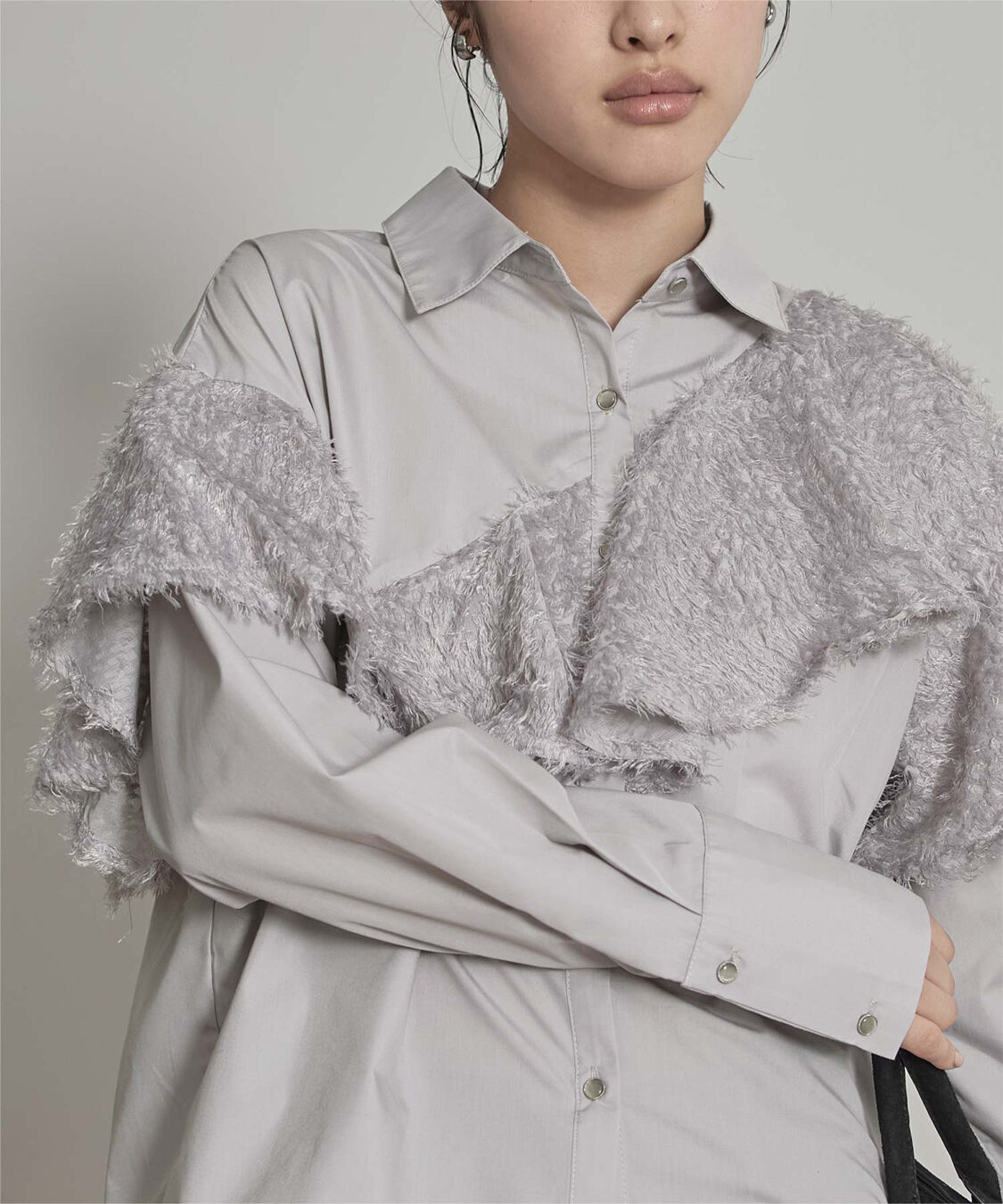 miette「フリンジラッフルシャツ」|シャツ・ブラウス|