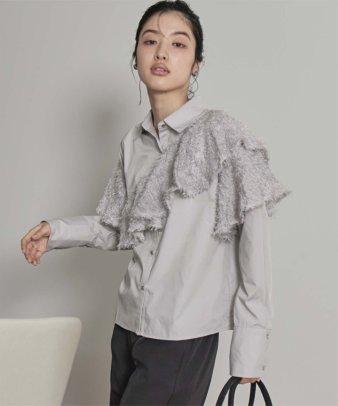 miette「フリンジラッフルシャツ」|シャツ・ブラウス|