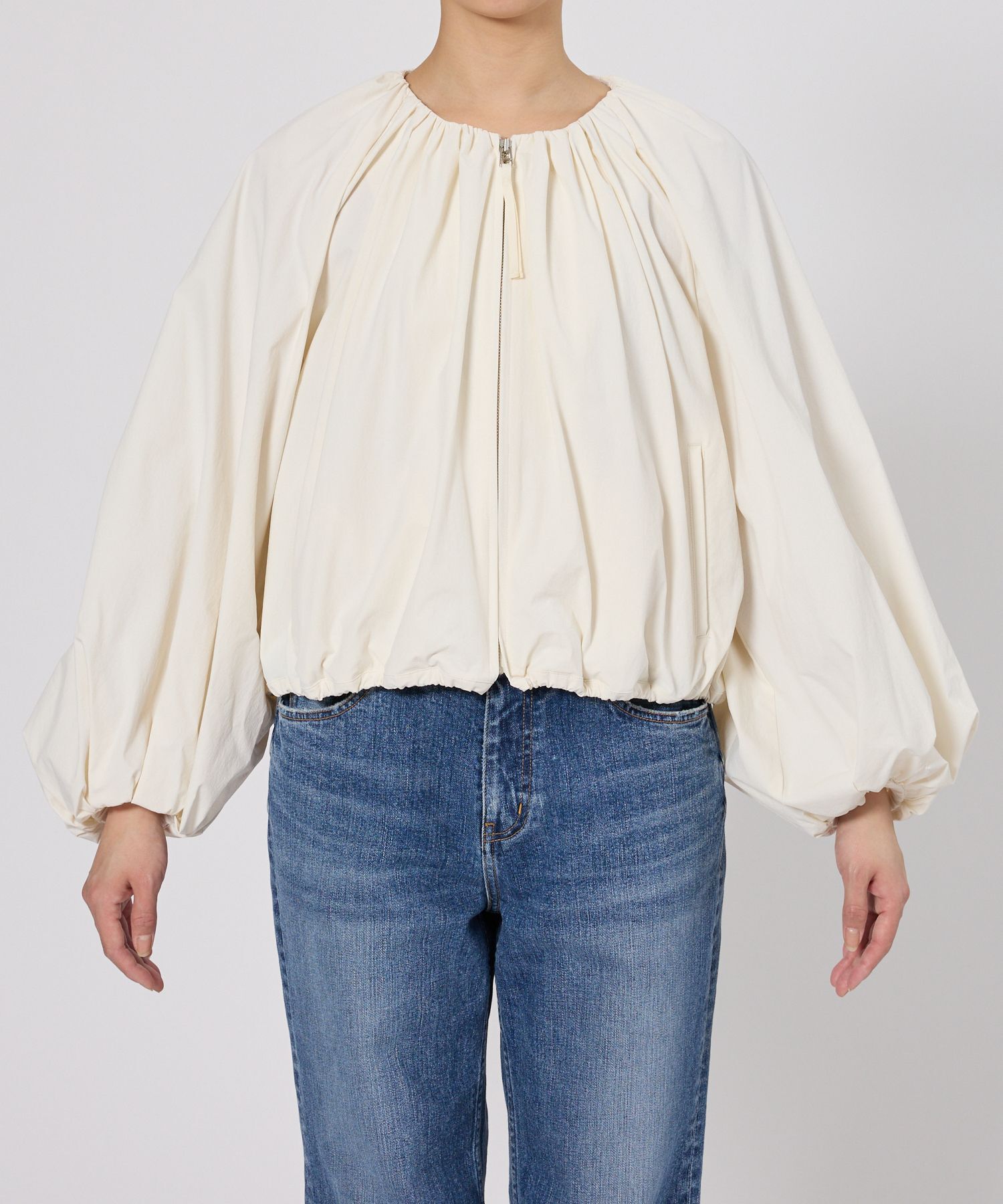 BABYLONE「【多機能素材】撥水スカーフ付きブルゾン」|ブルゾン・スタジャン|