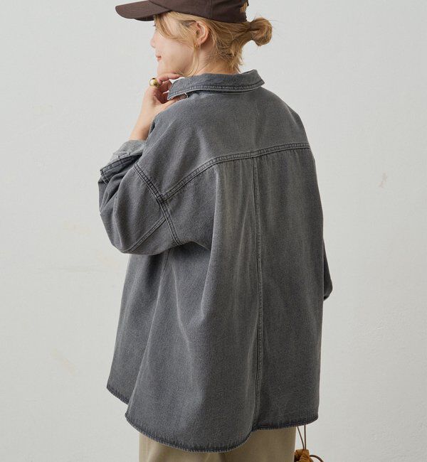  「【＠noricorico102企画】ヴィンテージライクデニムチュニックシャツ」|シャツ・ブラウス|