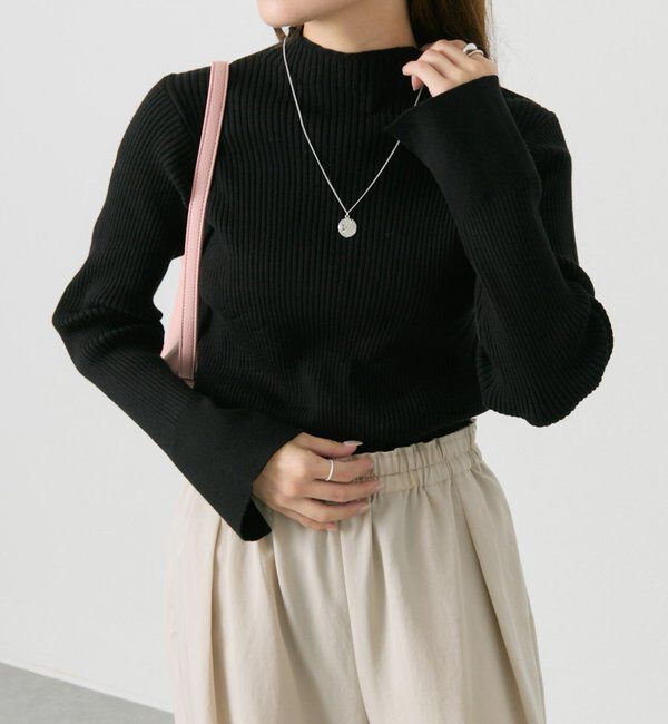  「【リバイバル/新色追加】プチハイネックリブニット」|ニット・セーター|