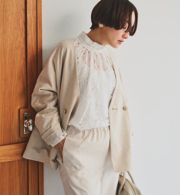  「ラペルレスジャケット」|ノーカラージャケット|