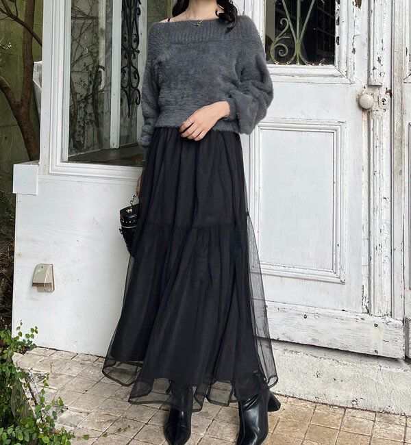  「後ろリボン2wayニットSETワンピ」|ワンピース|