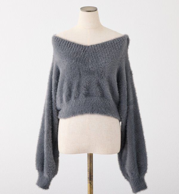  「後ろリボン2wayニットSETワンピ」|ワンピース|