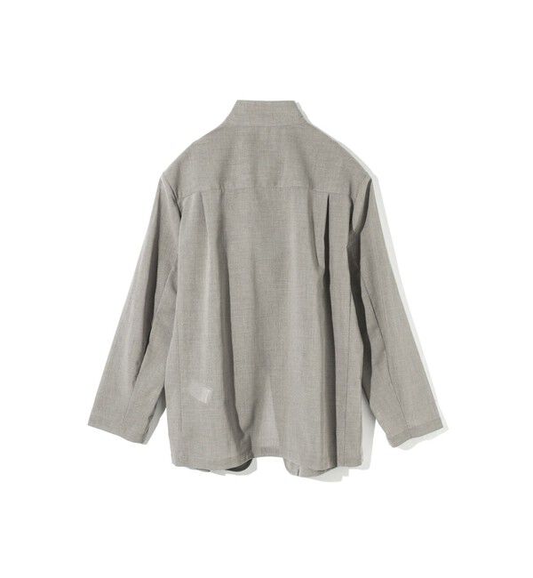 MIDIUMISOLID「MIDIUMISOLID for Ladies シースルージップジャケット」|テーラードジャケット|