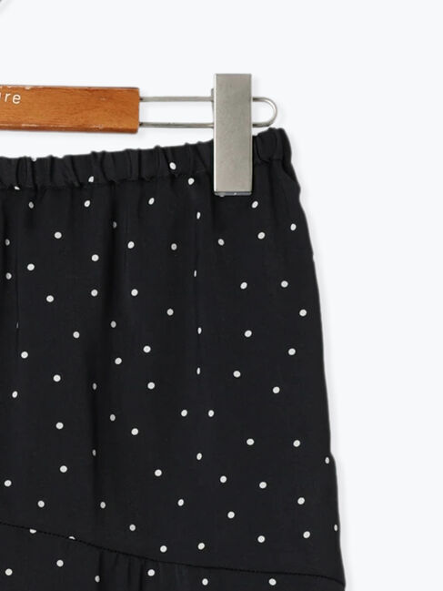 Lugnoncure「無地/ドット切替フレアスカート」|スカート|