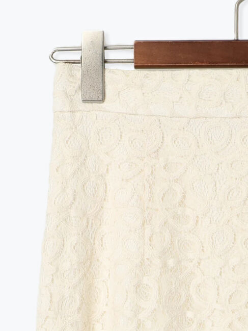 Te chichi「【Atelier Sucre】バテンレースフリンジタイトスカート《2025spring catalog item》」|スカート|