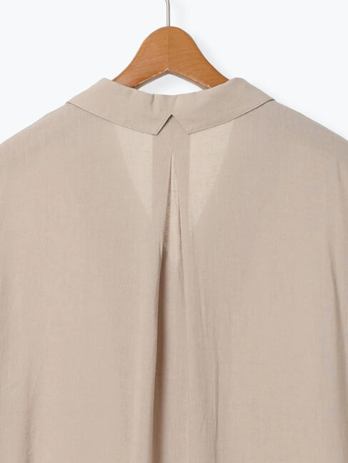 Lugnoncure「麻レーヨンシャツワンピース」|ワンピース|