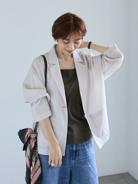 Lugnoncure「シアードルマンテーラードジャケット」|その他|ベージュ