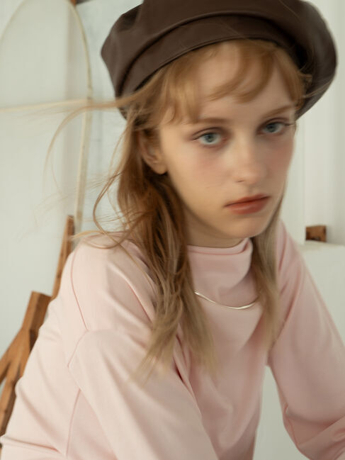 Te chichi「スムースアシメロングスリーブプルオーバー《2025Autumn catalog vol.2 item》」|Tシャツ・カットソー|ピンク