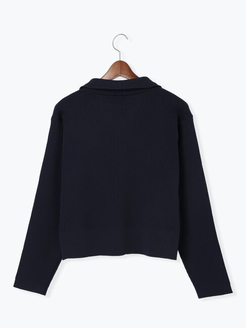 Te chichi TERRASSE「Wジップハイネックリブカーディガン」|カーディガン|