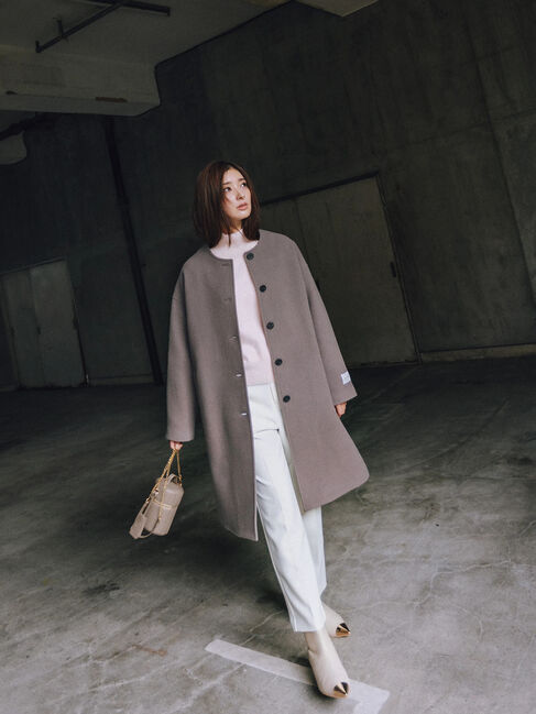 Te chichi「【宮本茉由着用】ダブルクロスペンシルパンツ《2025winter catalog item》」|その他|