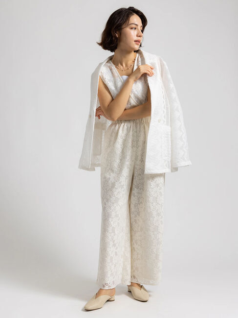 Te chichi「【Atelier ChouChou】フラワーレースオールインワン」|ワンピース|