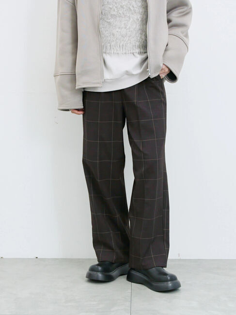 Samansa Mos2 blue「【吸湿発熱】マルチスタイルストレートパンツ」|その他|