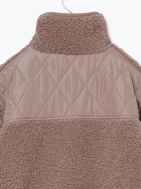 Samansa Mos2 blue「スタンドボアキルトジャケット」|その他|