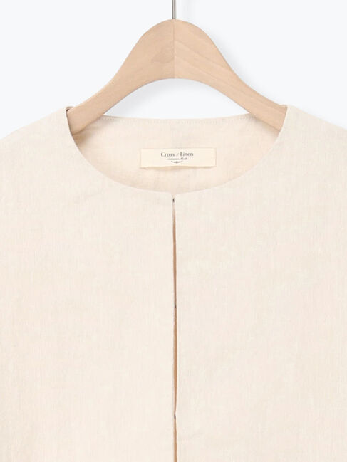 Samansa Mos2「【Cross&times;Linen】クルーネックジャケット」|その他|