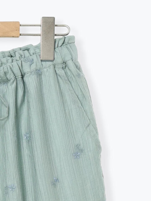 Samansa Mos2「シアー楊柳刺繍イージーパンツ」|その他|