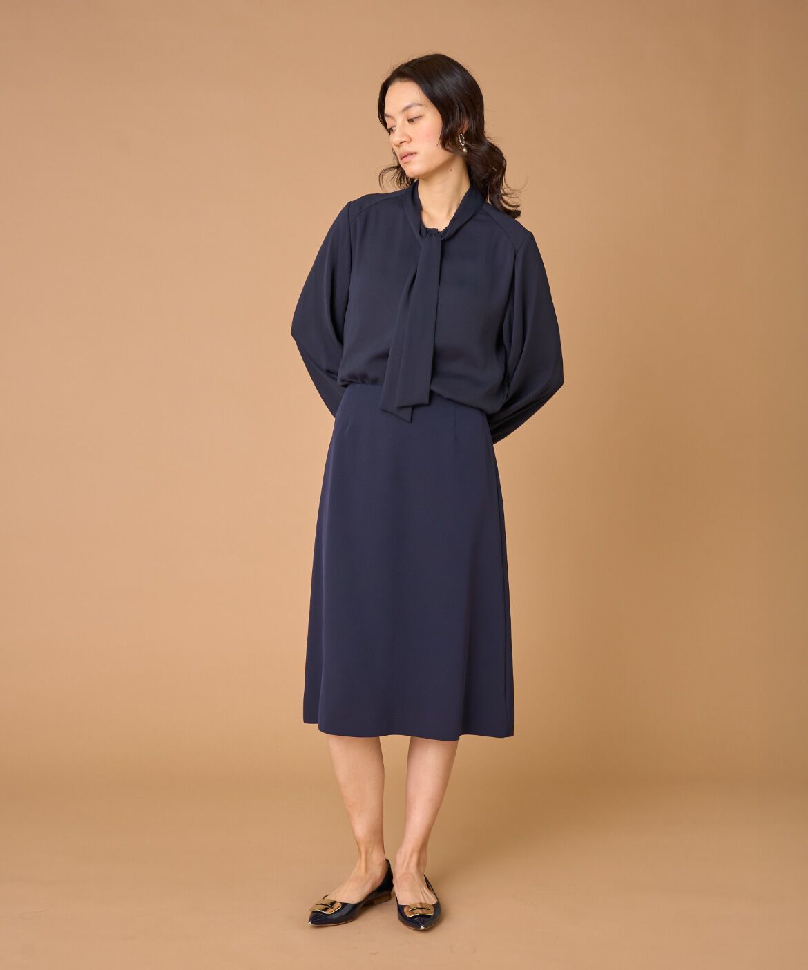 INED「ボウタイブラウス」|シャツ・ブラウス|