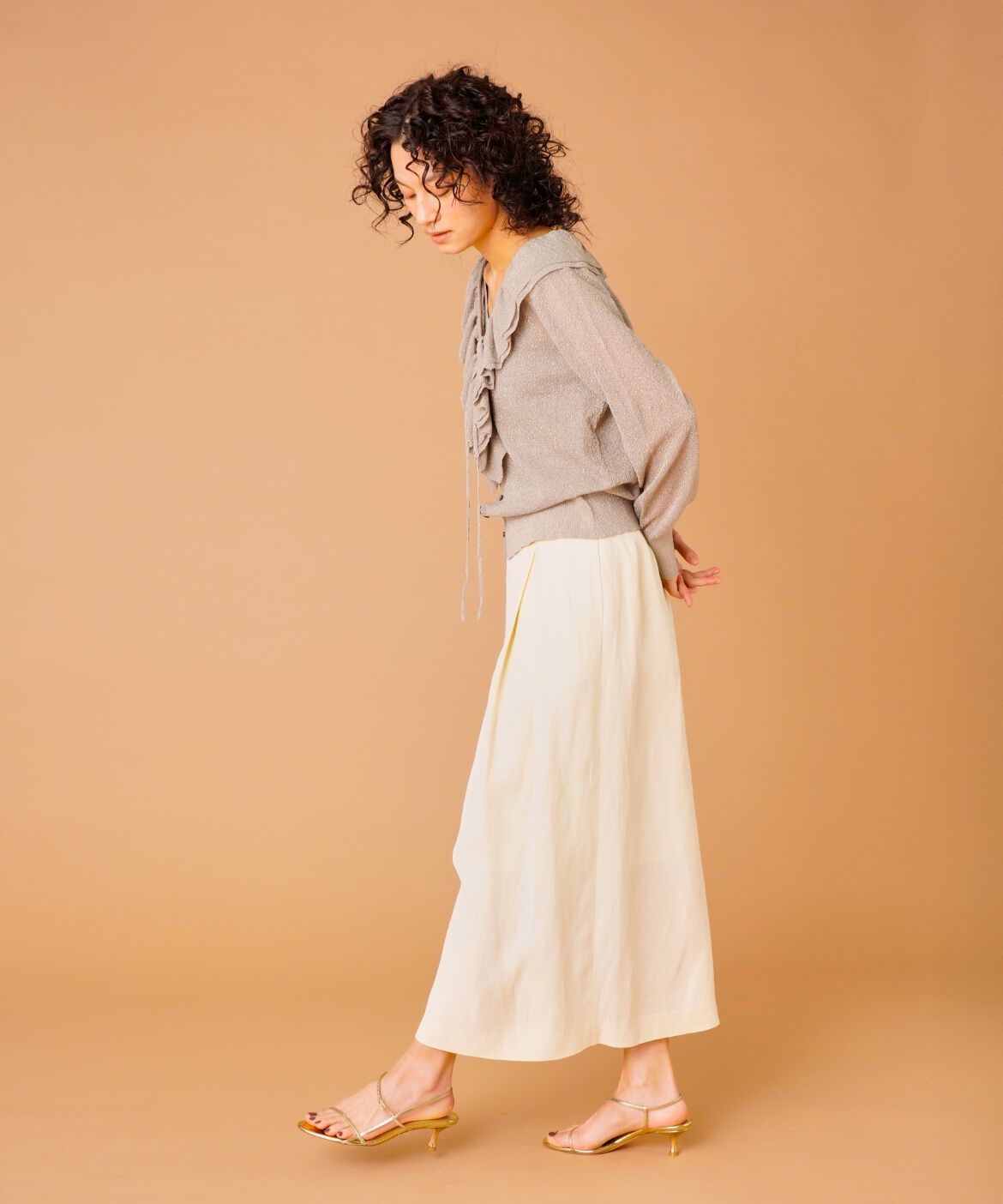 la veille by SUPERIOR CLOSET「3月ラップ風スカート」|タイト|