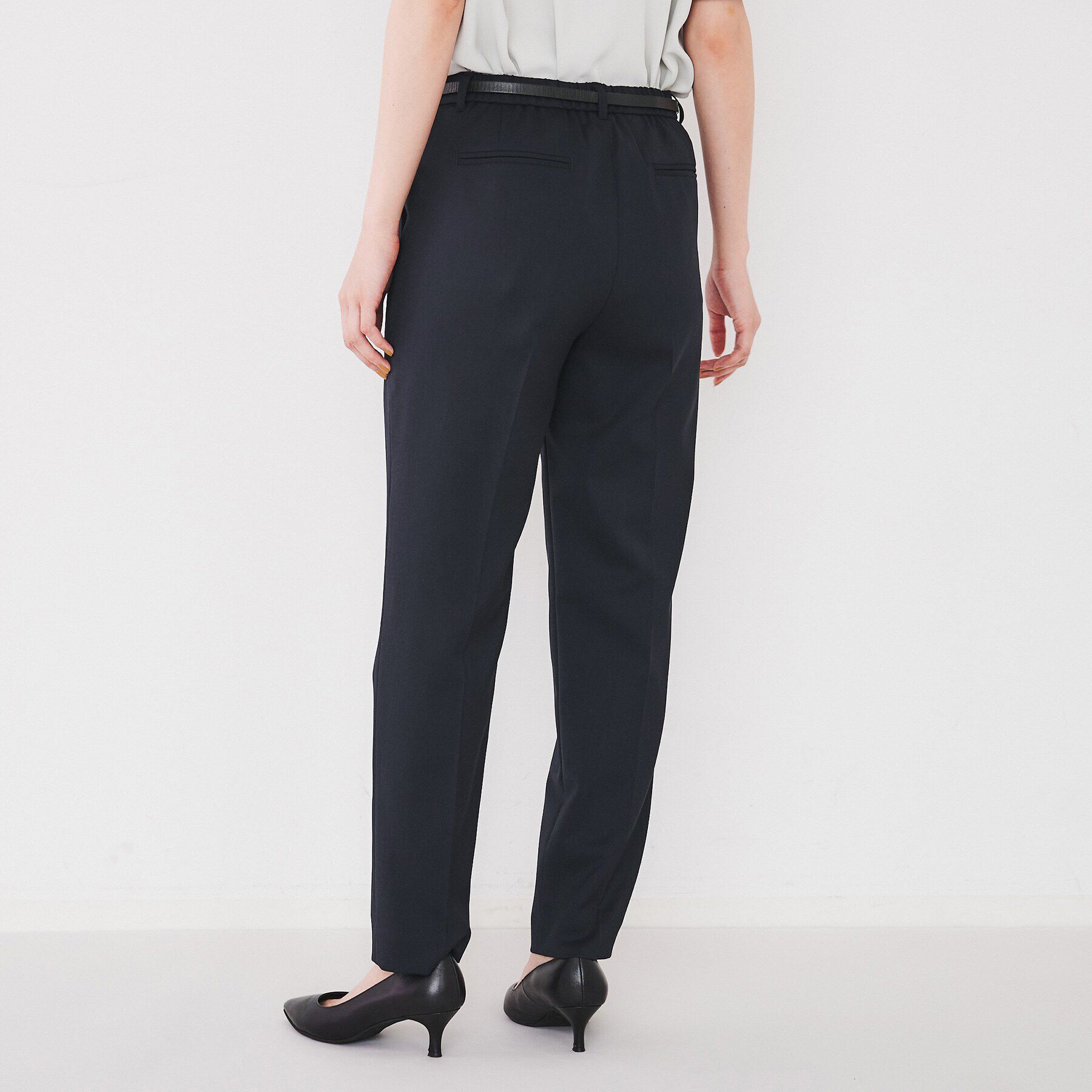 UNTITLED「【洗える通勤スーツ】レジェールギャバ ストレッチテーパードパンツ」|その他|