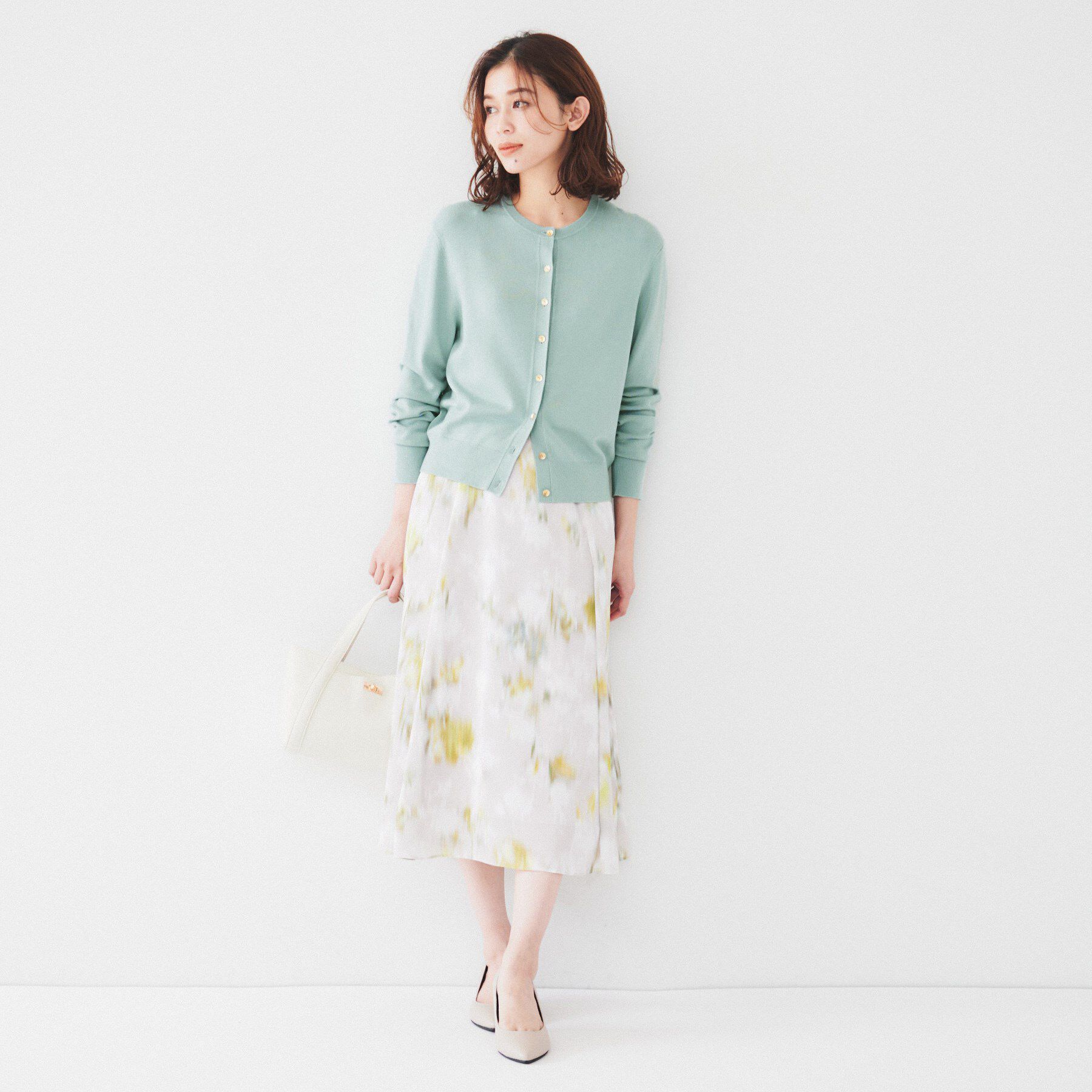 UNTITLED「【アンサンブル可能/6色展開】スパンレーヨン カーディガンニット」|カーディガン|