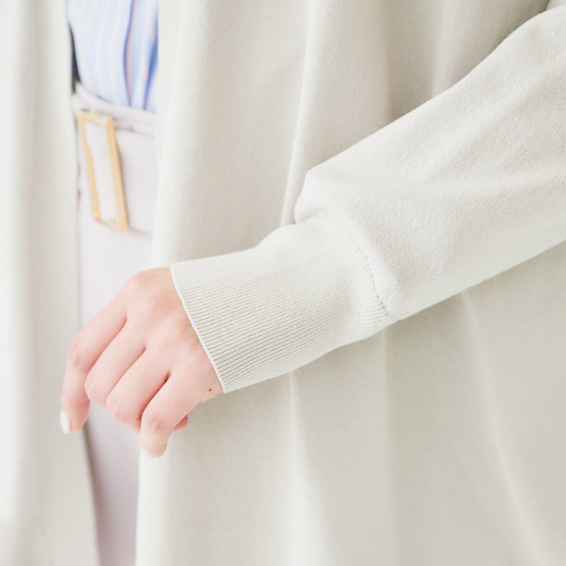 UNTITLED「ボタンレスニットカーディガン」|カーディガン|