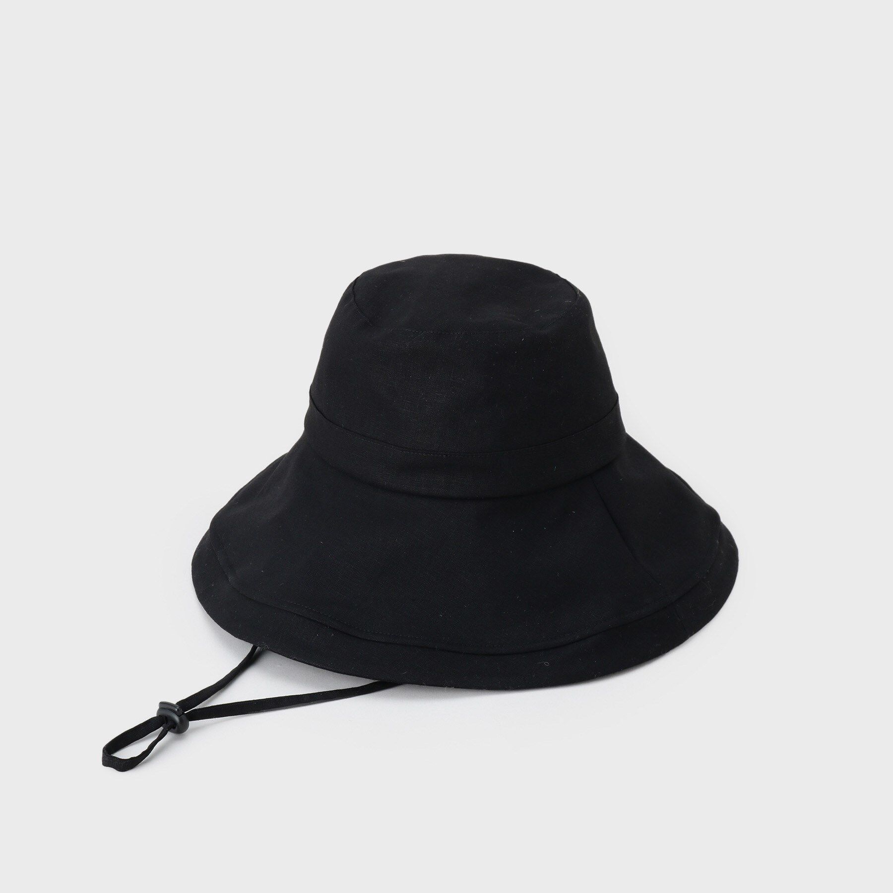 UNTITLED「【遮熱・UVカット・ウォッシャブル】つば広HAT」|ハット|ブラック(019)
