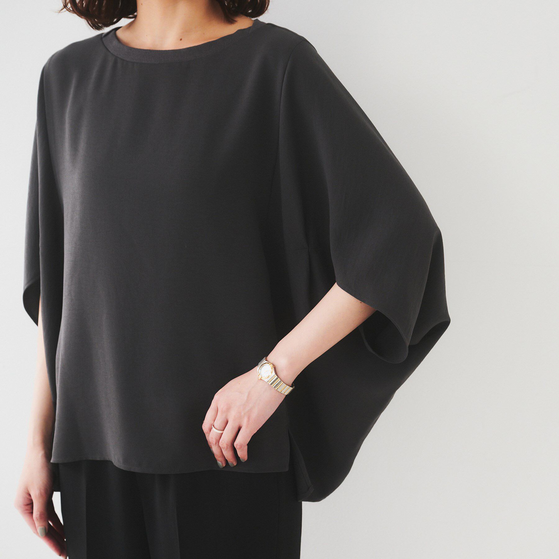 UNTITLED「【UVカット/接触冷感/吸水速乾/ストレッチ性】ドルマンプルオーバー」|Tシャツ・カットソー|