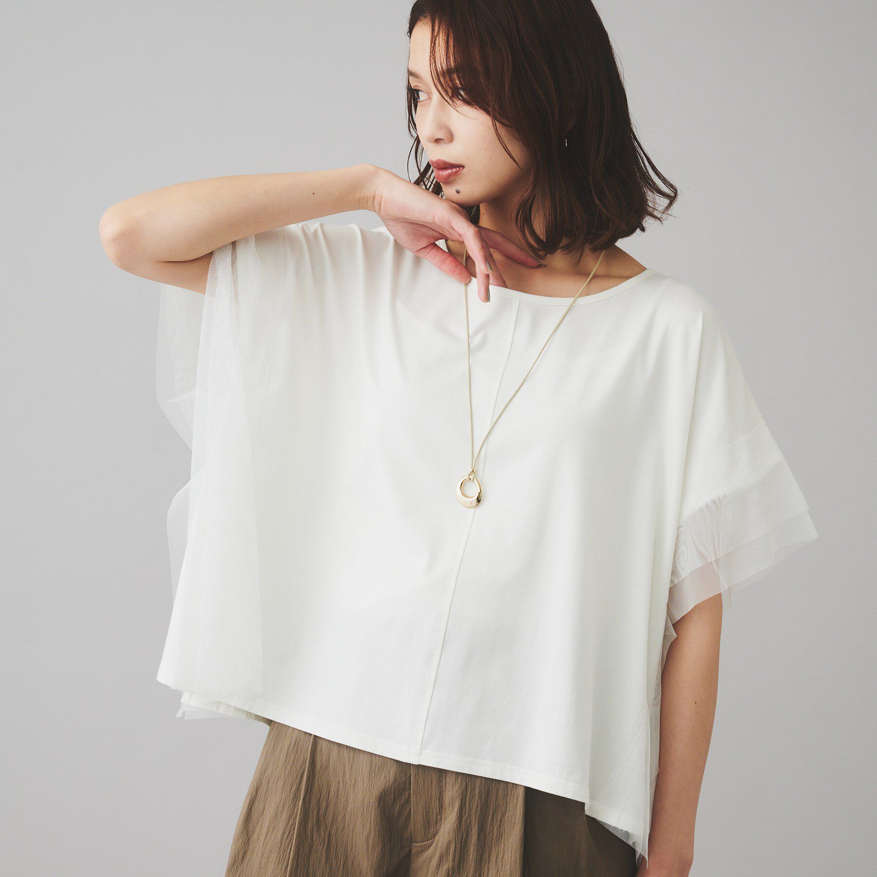 UNTITLED「【TORRAZZO DONNA】前後2wayポンチョプルオーバー」|Tシャツ・カットソー|