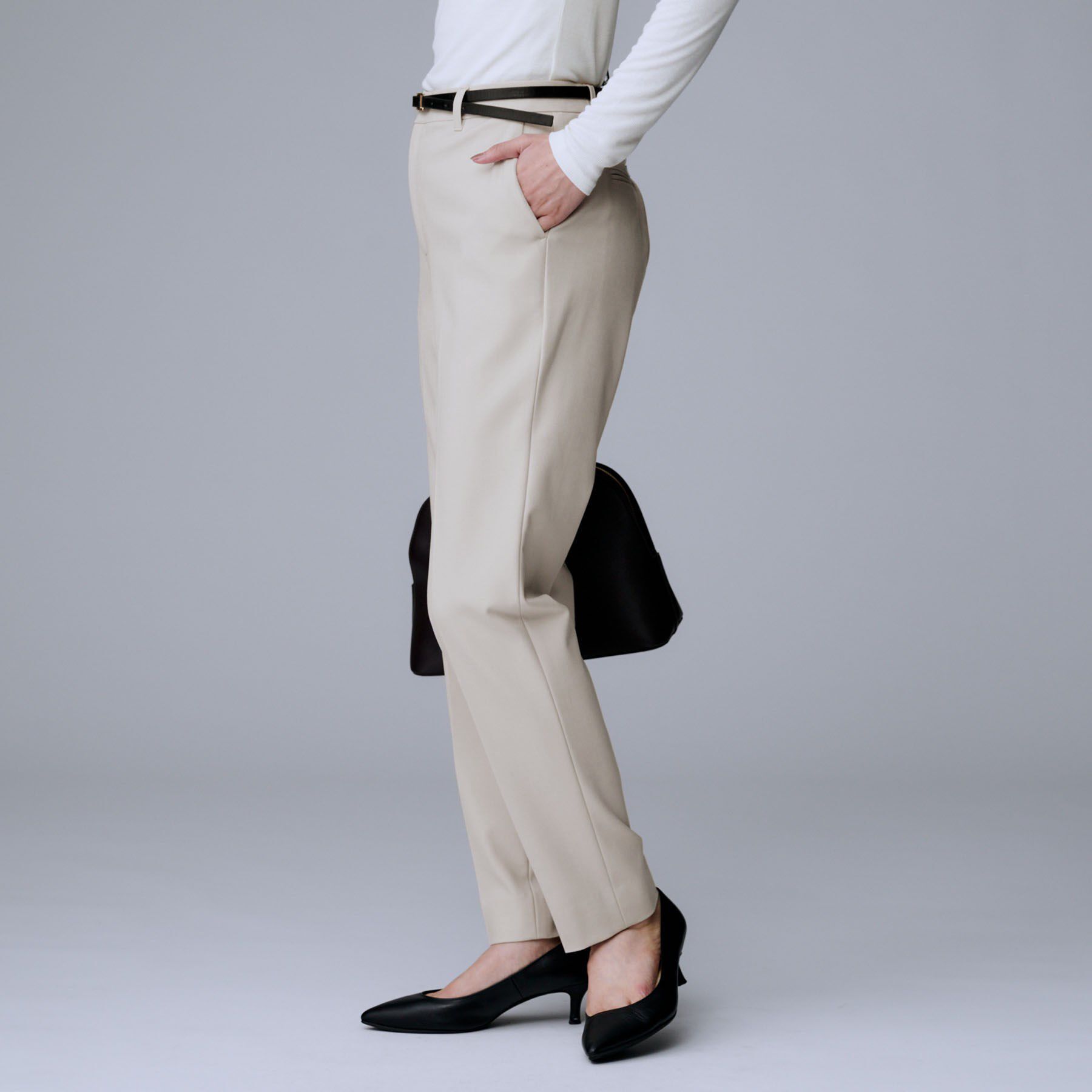 UNTITLED「【あったか素材/ストレッチ性】裏起毛テーパードパンツ」|その他|