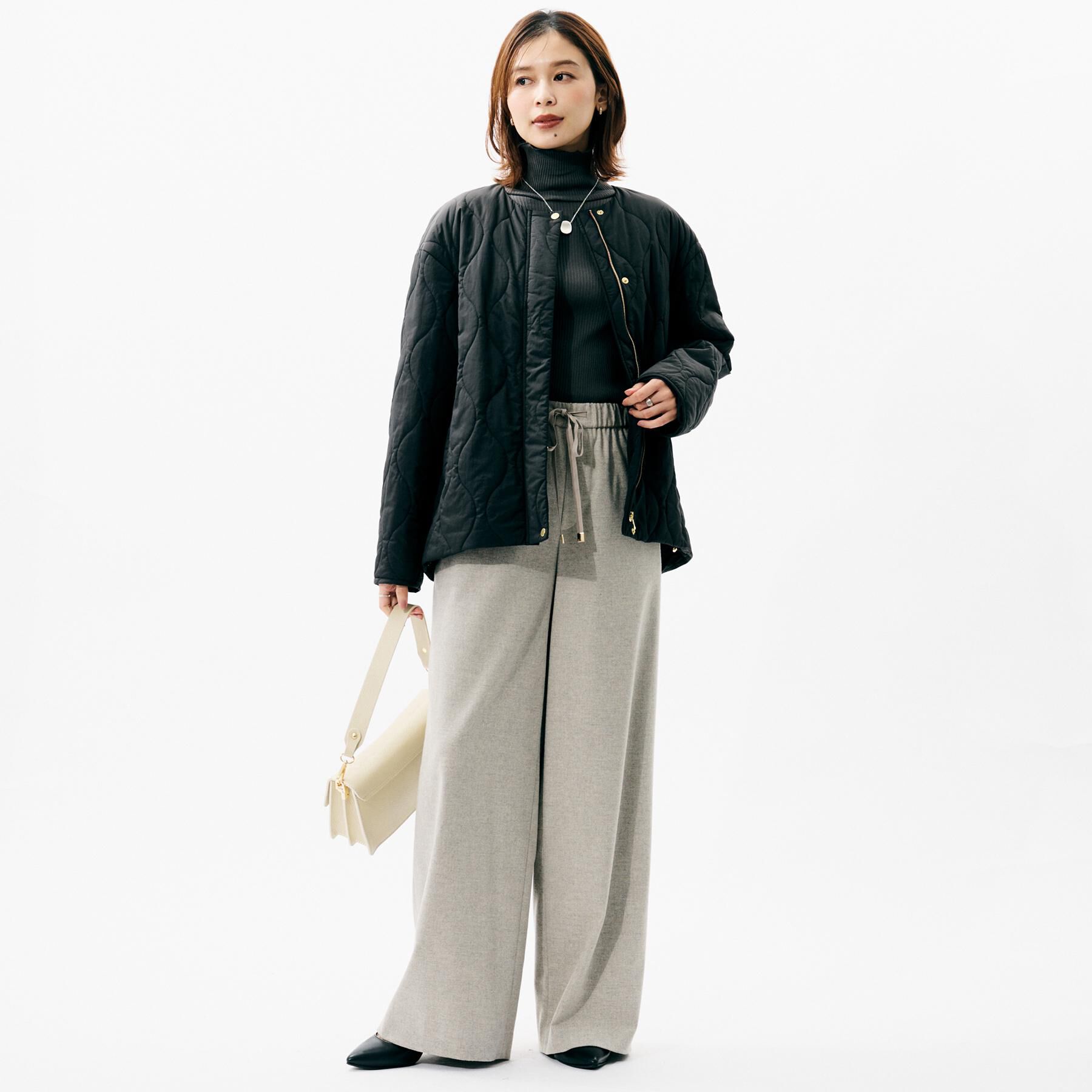 UNTITLED「【軽量／洗える／ファスナー付き】中綿 キルトコート」|ダウン|