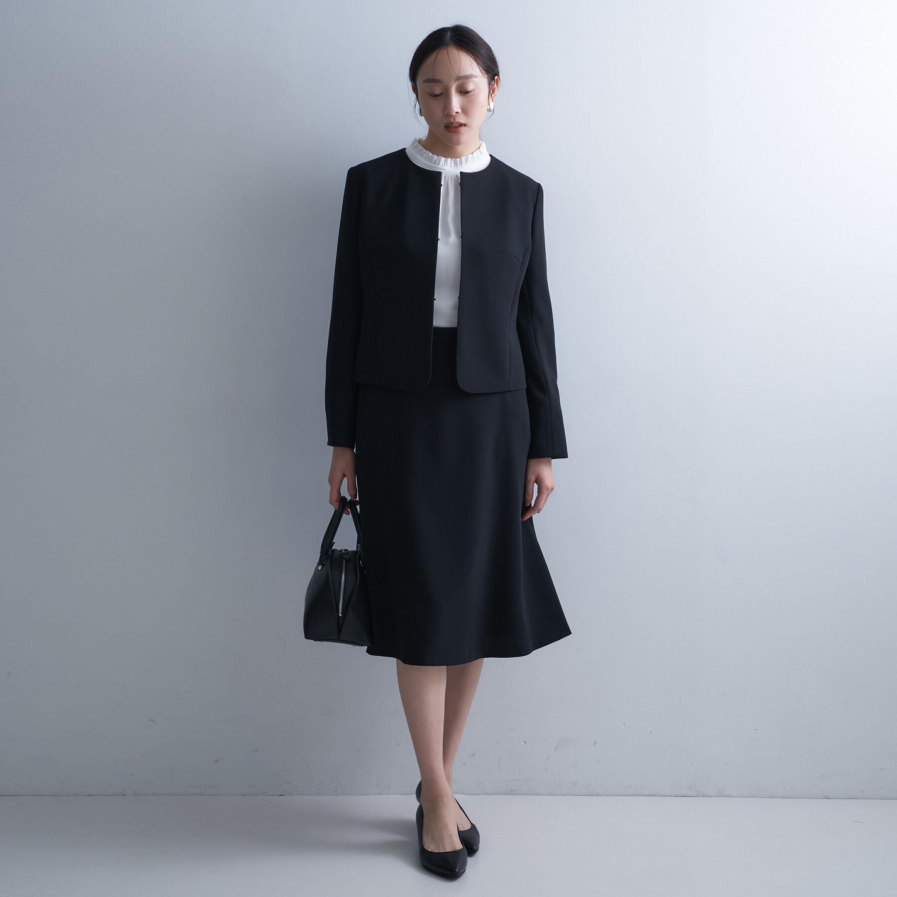 UNTITLED「【洗えるスーツ/ストレッチ性】フレアスカート」|スカート|